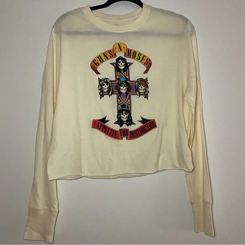 T&B Guns & Roses Graphic Long Sleeve Shirt